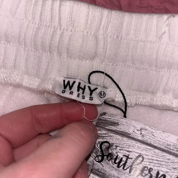 WHY Touchdown Sequin Football Shorts Cotton/Sweatpants Material NWT - Picture 4 of 7